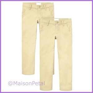Stretch Skinny Chino Pants, 97% Cotton 3% Spandex, Pack of Two